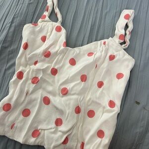 Reformation Pink  Polka dot  Top